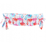 Vložka do košíka biela flamingo